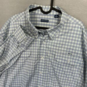 Fish Hippie Flatwater Collection Plaid Button Up Fishing Shirt Mens XXL Gorpcore